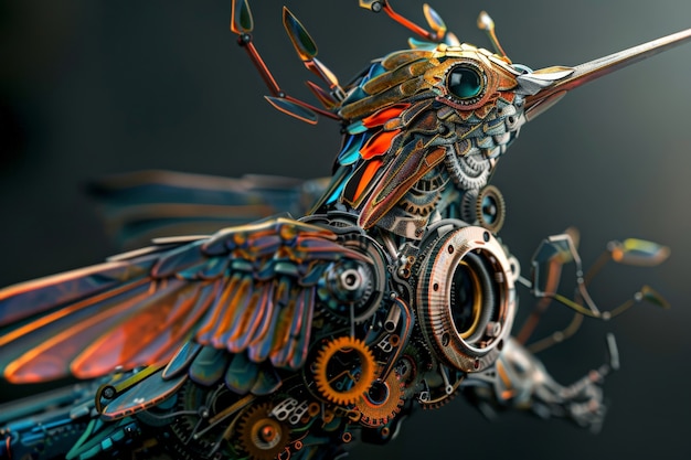 Futuristic robotic hummingbird