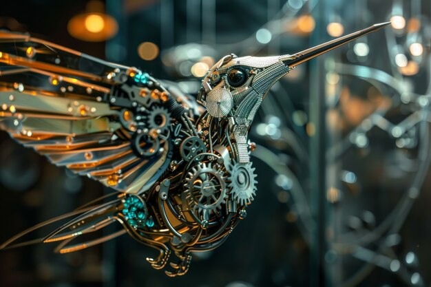 Futuristic robotic hummingbird