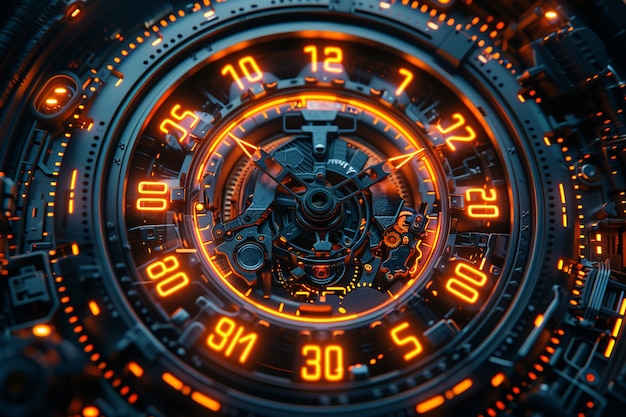 Free Photo futuristic time machines design