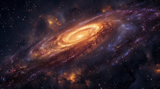 Free photo galaxy wallpaper in warm colors