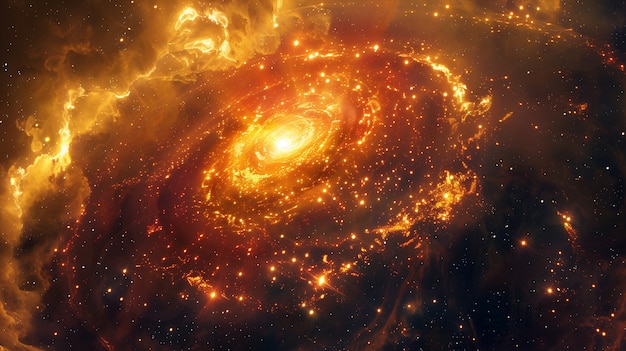 Free photo galaxy wallpaper in warm colors