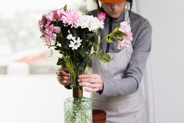 Gardening concept with female hands