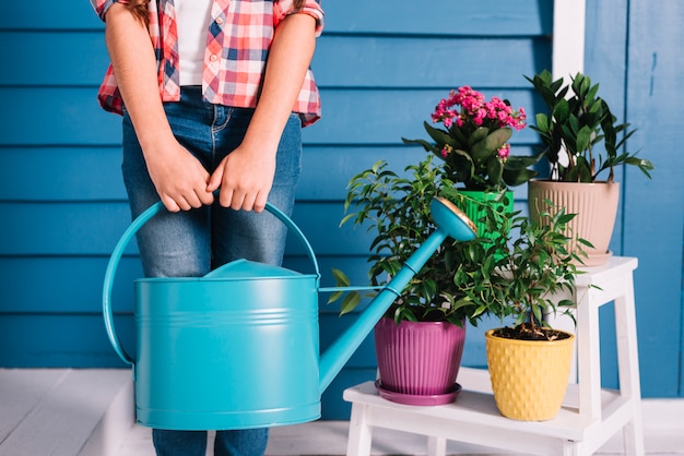 Gardening concept with girl