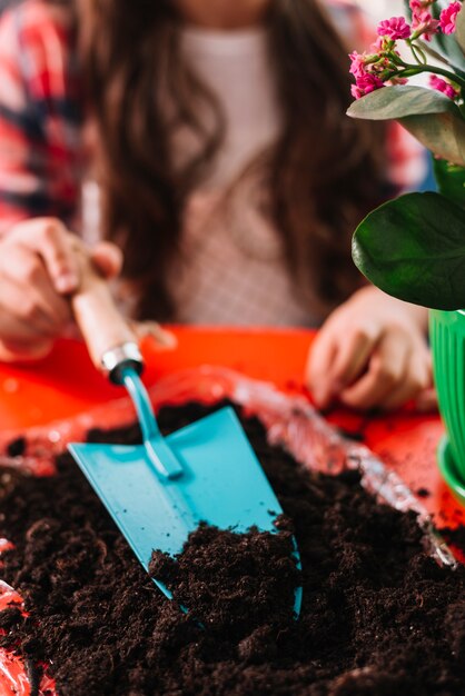 Gardening concept with woman