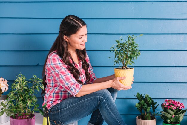 Gardening concept with woman