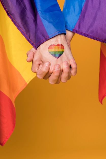 Free Photo gay pair holding hands