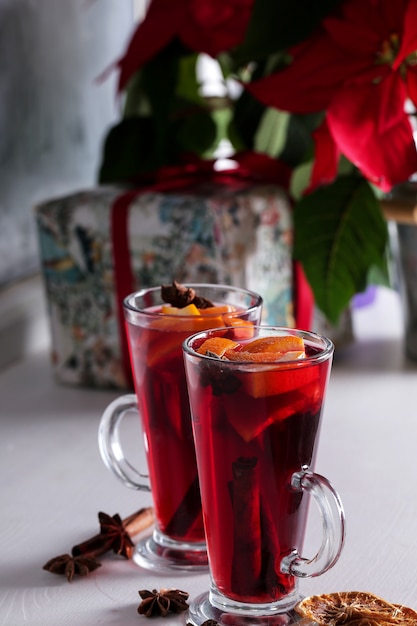 German Glühwein, also known as mulled wine or spiced wine