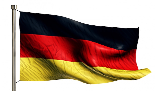 Free photo germany national flag isolated 3d white background