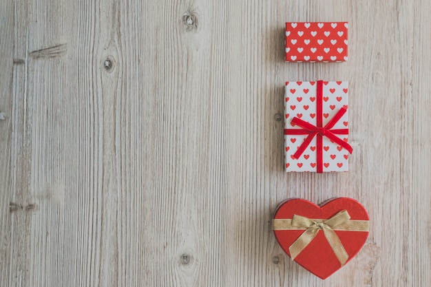 Free photo gift boxes and a heart-shaped box