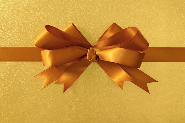 Free Photo gift golden ribbon