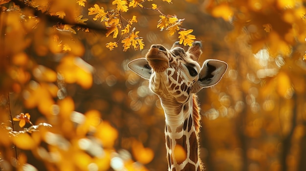 Free photo giraffe in the wild