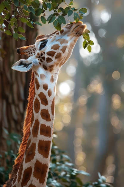 Free photo giraffe in the wild