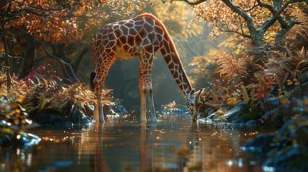 Giraffe in the wild