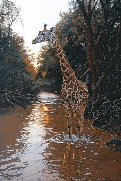 Giraffe in the wild