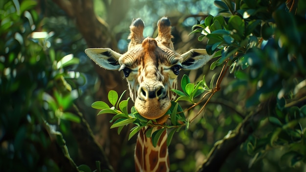 Giraffe in the wild