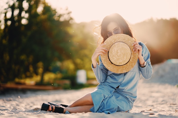 girl on the beach