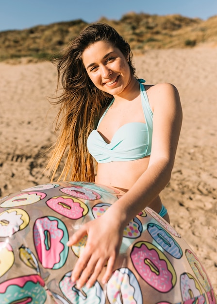 Free photo girl at the beach