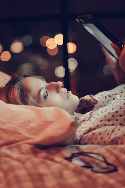 Free Photo girl in bed