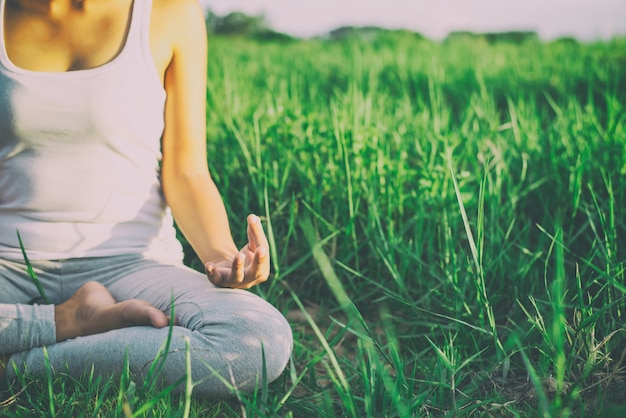 Girl doing yoga