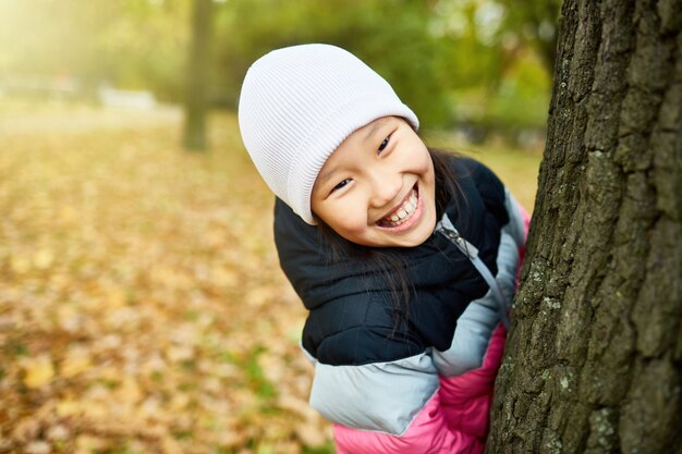 Girl having fun