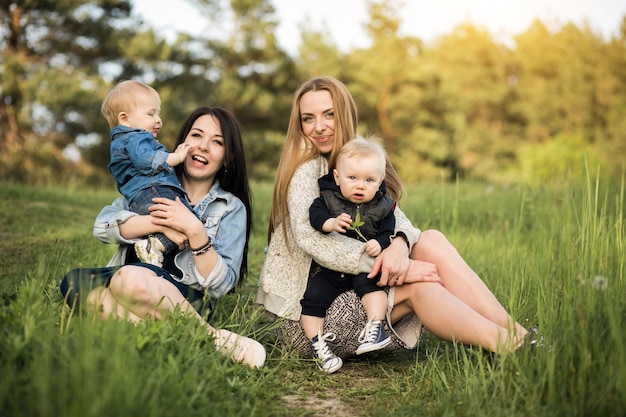 girl little family daughter young mother