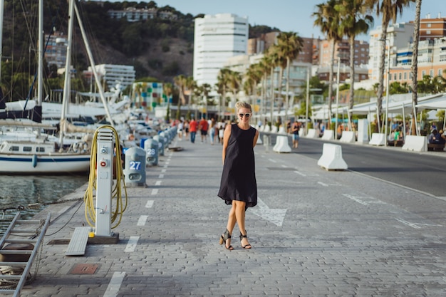 Free Photo the girl in the port