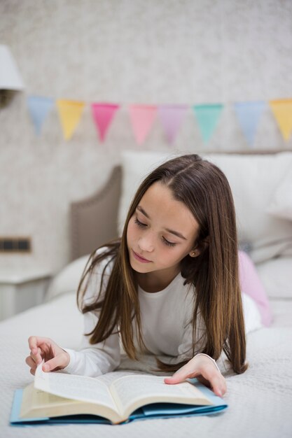 Girl reading a book