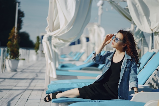 girl in sunglasses