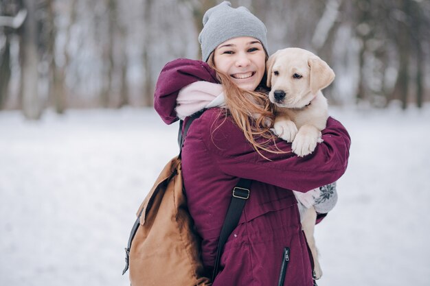 girl in winter