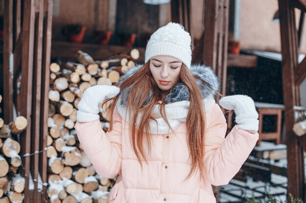 girl in winter