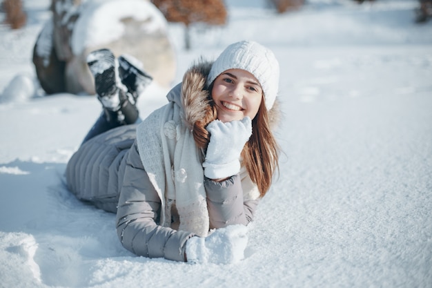 girl in winter