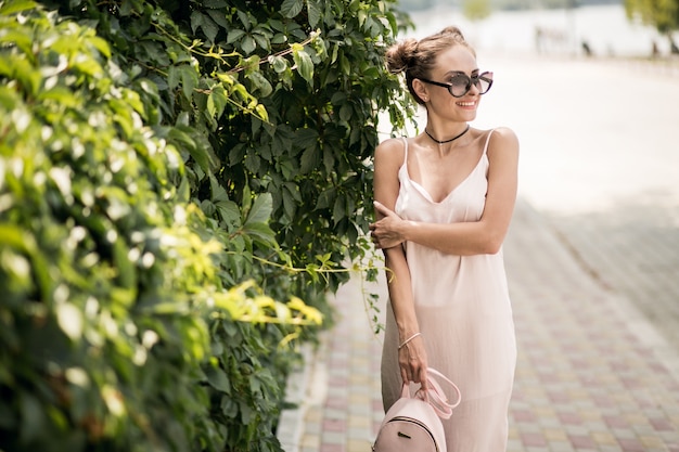 Girl with bag