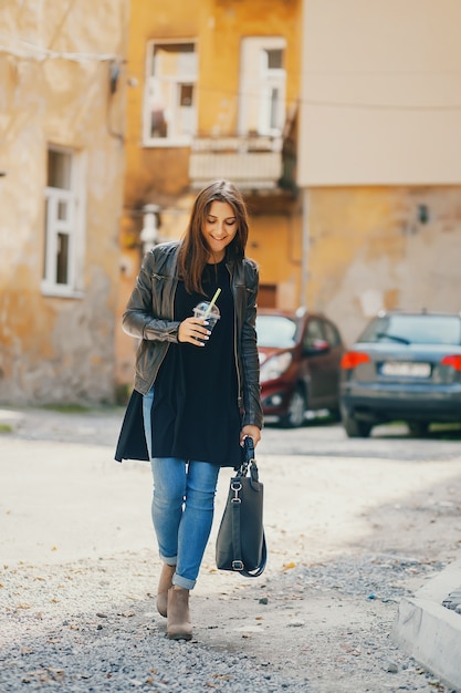 girl with cocktail