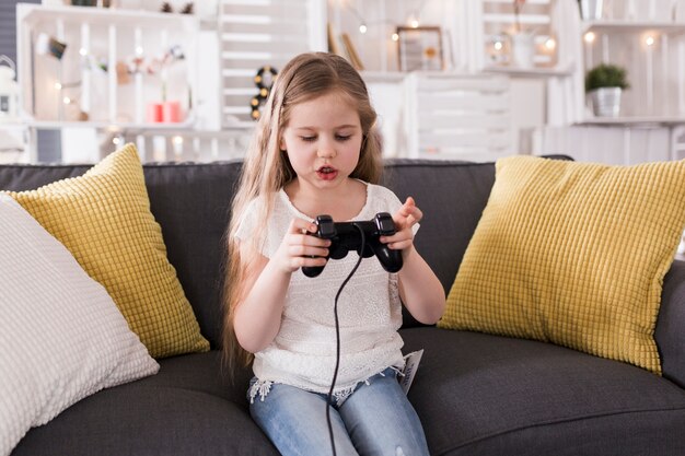 Girl with console