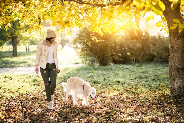 Girl with dog