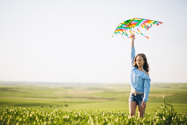 Girl with kite