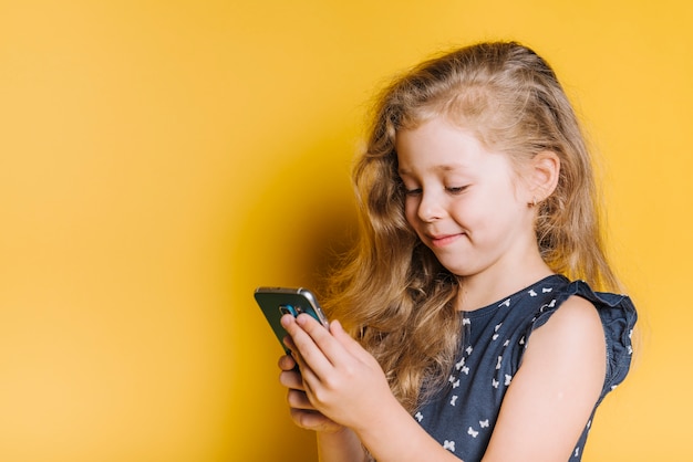 Girl with smartphone