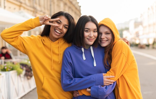 Girls being friends even with ethnicity differences