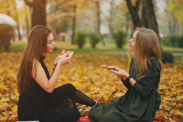 Free photo girls in a park