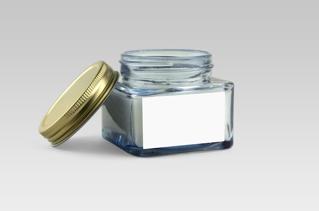 Free photo glass jar with open lid