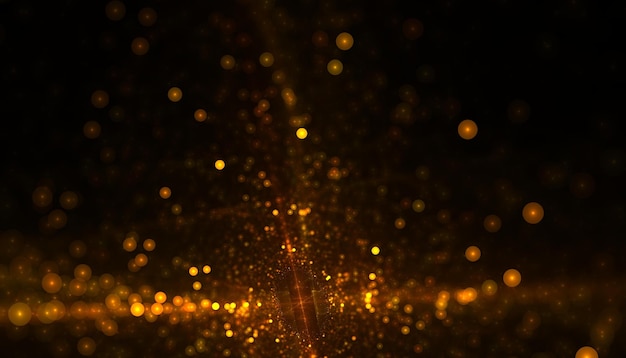 Free photo glitter golden sparkle bursting bokeh effect background