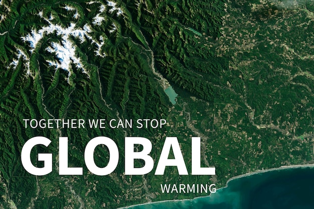 Free photo global warming protection for environment banner