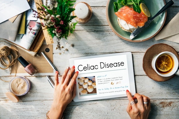 Free Photo glutein free celiac disease concept