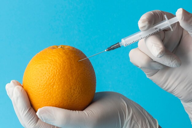 Gmo chemical modified food oranges