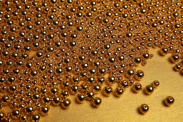 Gold aesthetic wallpaper with pearls