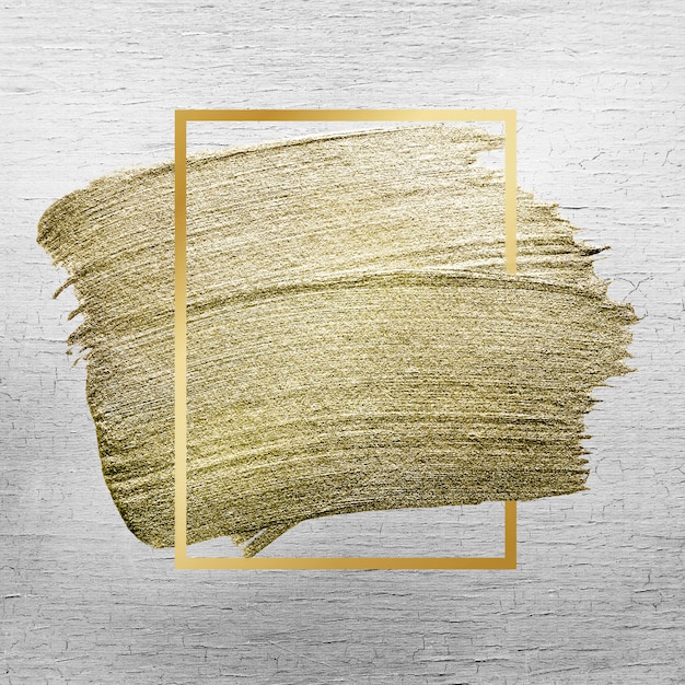 Free photo golden brush stroke texture