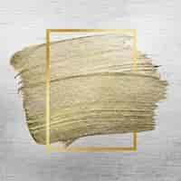 Free photo golden brush stroke texture