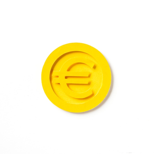 Free photo golden european euro coin graphic