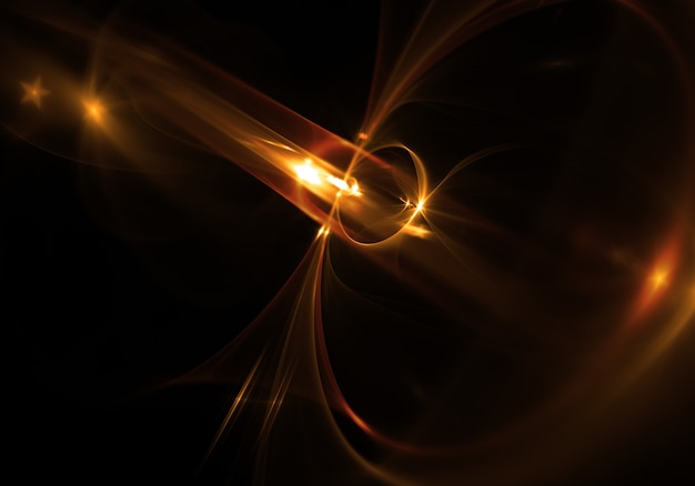 Golden flare effect background