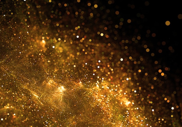 Free Photo golden particles background